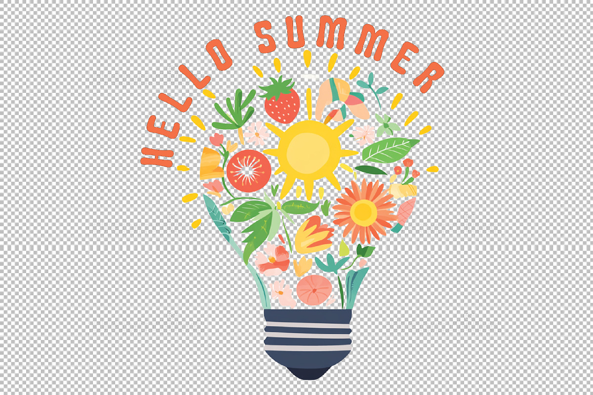 Hello Summer PNG Files, an Illustration by Sublimation Artist (Photo 2 of 6)
