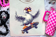 Blocky-Style Funny Goose PNG Bundle, an Illustration by CreationArt (Thumbnail 5 of 9)