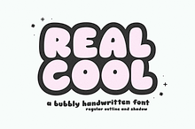 Real Cool | Bubbly Retro Font