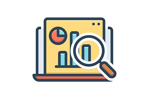Research data color icon, a Duotone Icon by Creative priyanka