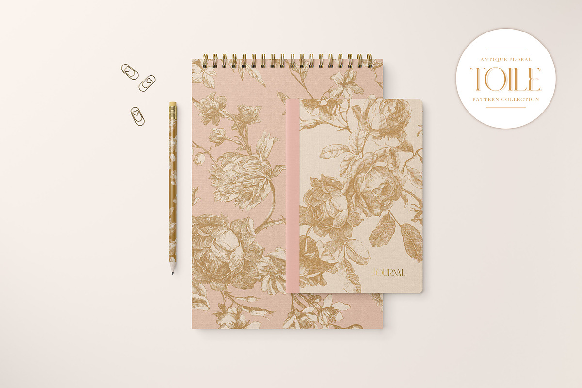 Antique Floral Toile Patterns, a Pattern Graphic by Eclectic Anthology (Photo 6 of 14)