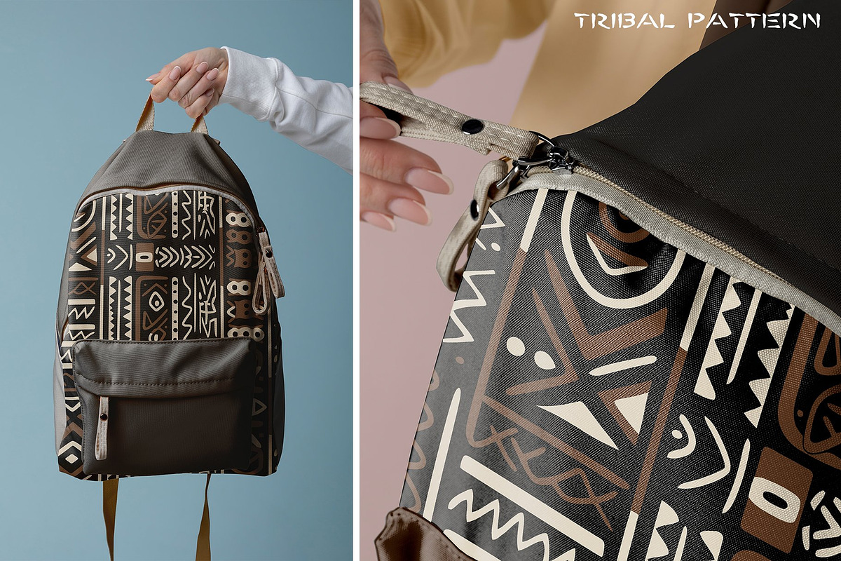 Ethnic-Inspiredf Tribal Pattern Set, a Pattern Graphic by Vibrand Studio (Photo 9 of 12)