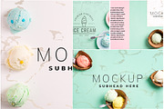 Ice Cream Background, a Cups & Container Mockup by YuMyart (Thumbnail 3 of 6)