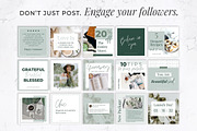 Instagram Posts for Canva | Green, a Social Media Template by Thirty One Palms Studio (Thumbnail 2 of 6)