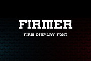 Firmer - Display Slab Serif Font, a Slab Serif Font by Mightyfire (Thumbnail 1 of 3)