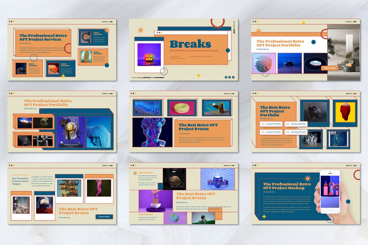 Revrao - NFT Nineties Powerpoint, a Presentation Template by Dhabee (Photo 7 of 7)