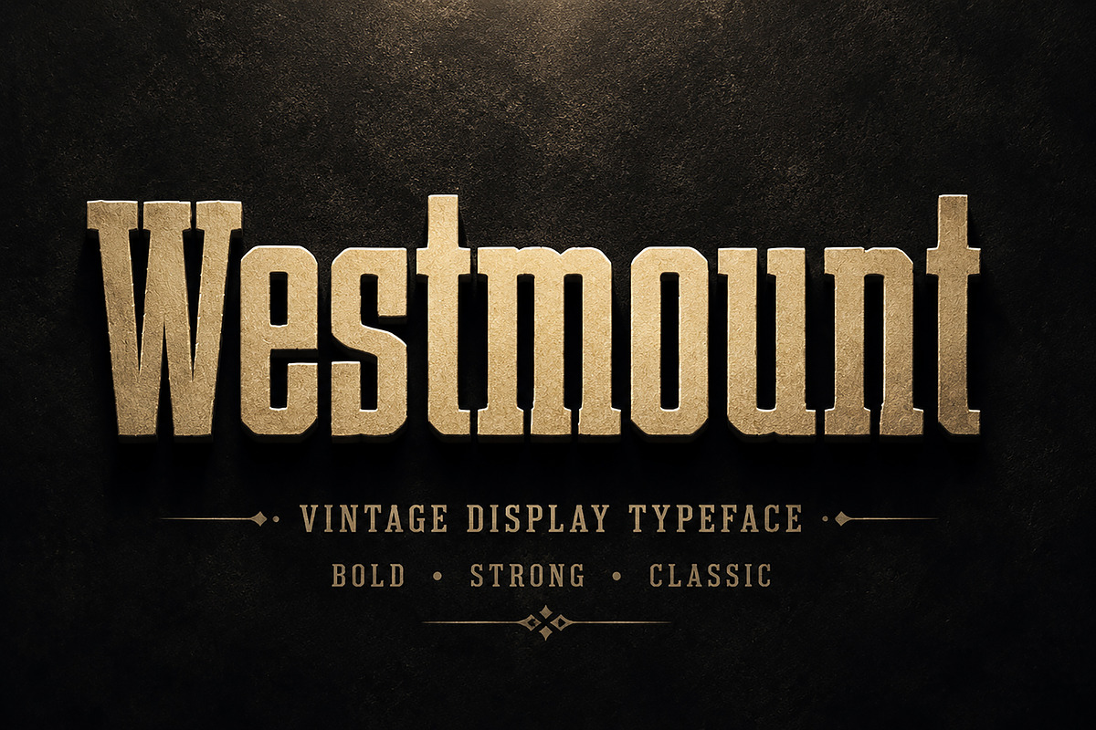 Westmount, a Slab Serif Font by Wow Magic (Photo 1 of 4)
