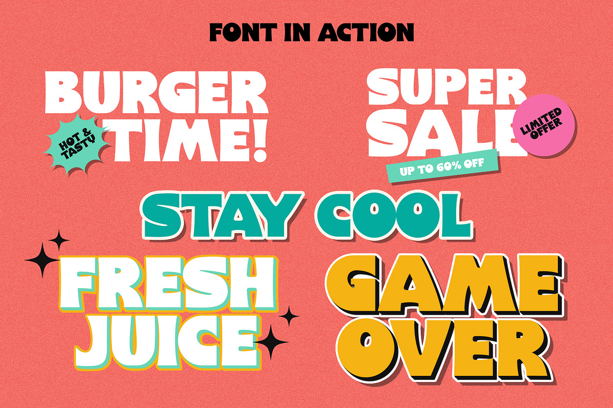 Gemoy – Bold Chunky Display Font, a Sans Serif Font by Mockmenot (Photo 4 of 5)
