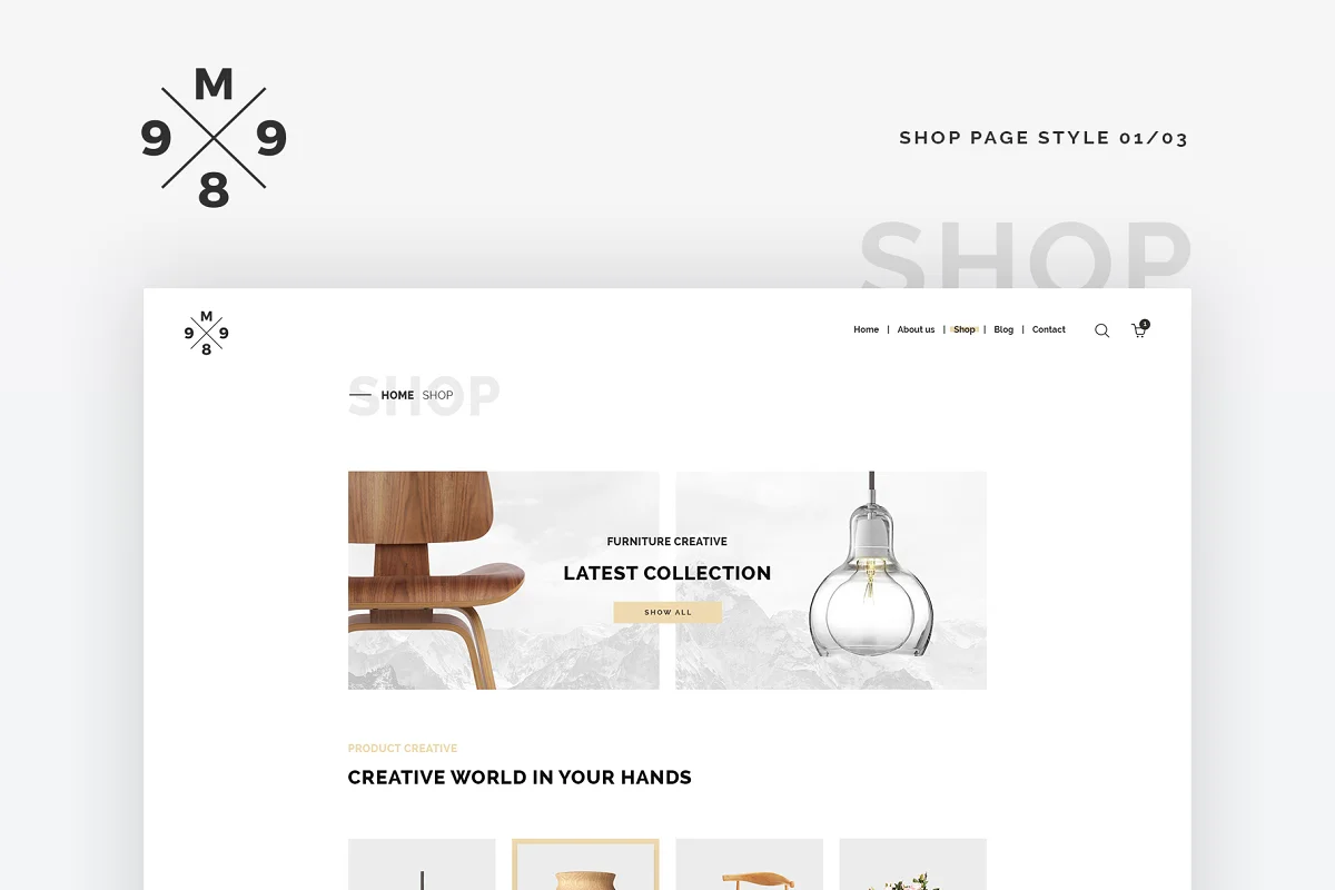 M989 Website Template Design UI Kit, an App Template by Capi Product (Photo 4 of 18)