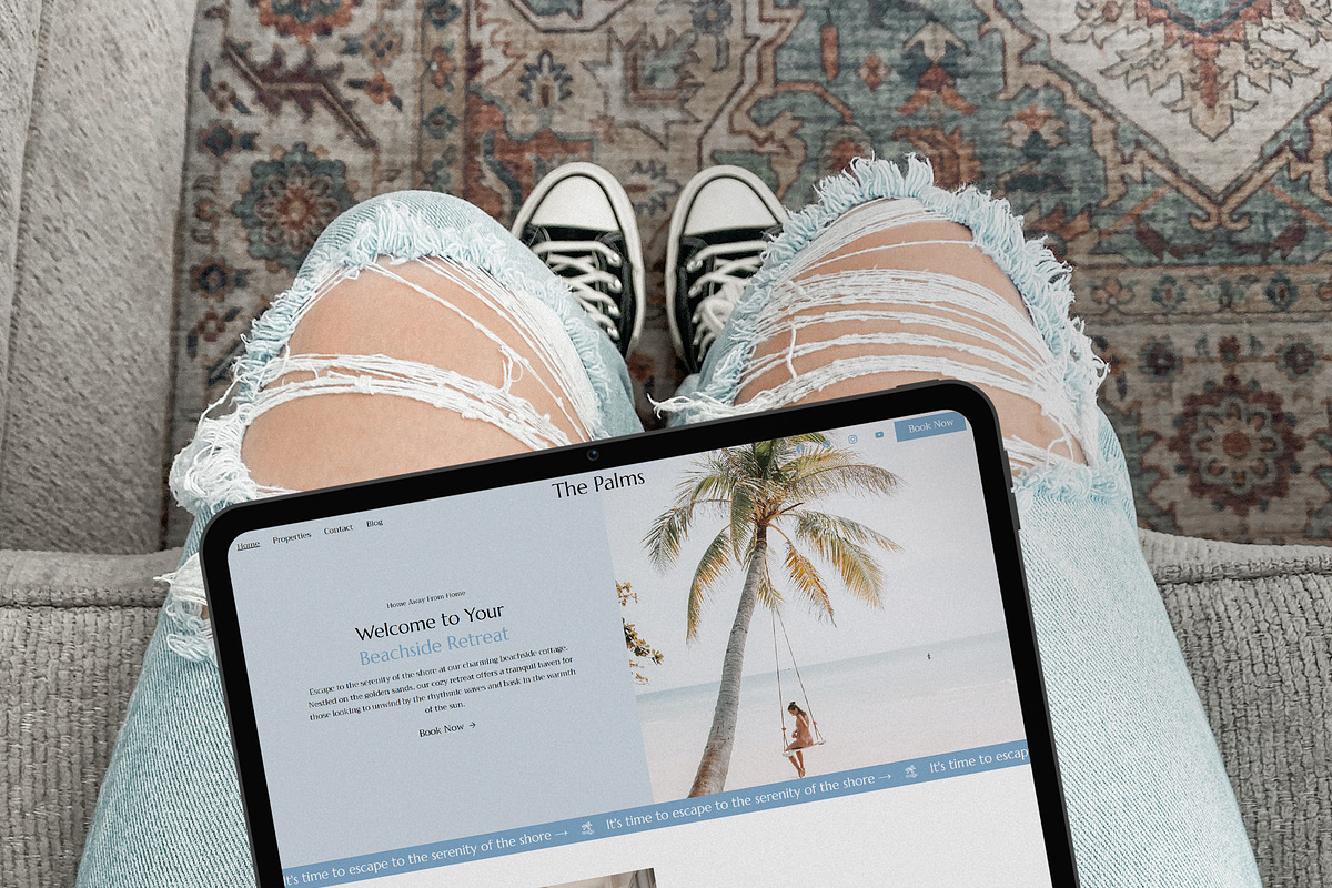 The Palms Wix Template, a Wix Template by Girl Boss From Home (Photo 4 of 8)