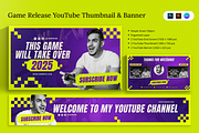New Game Release Youtube Thumbnail &, a Social Media Template by Attype (Thumbnail 1 of 5)