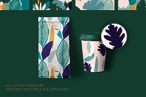 Jungle Seamless Vector Patterns