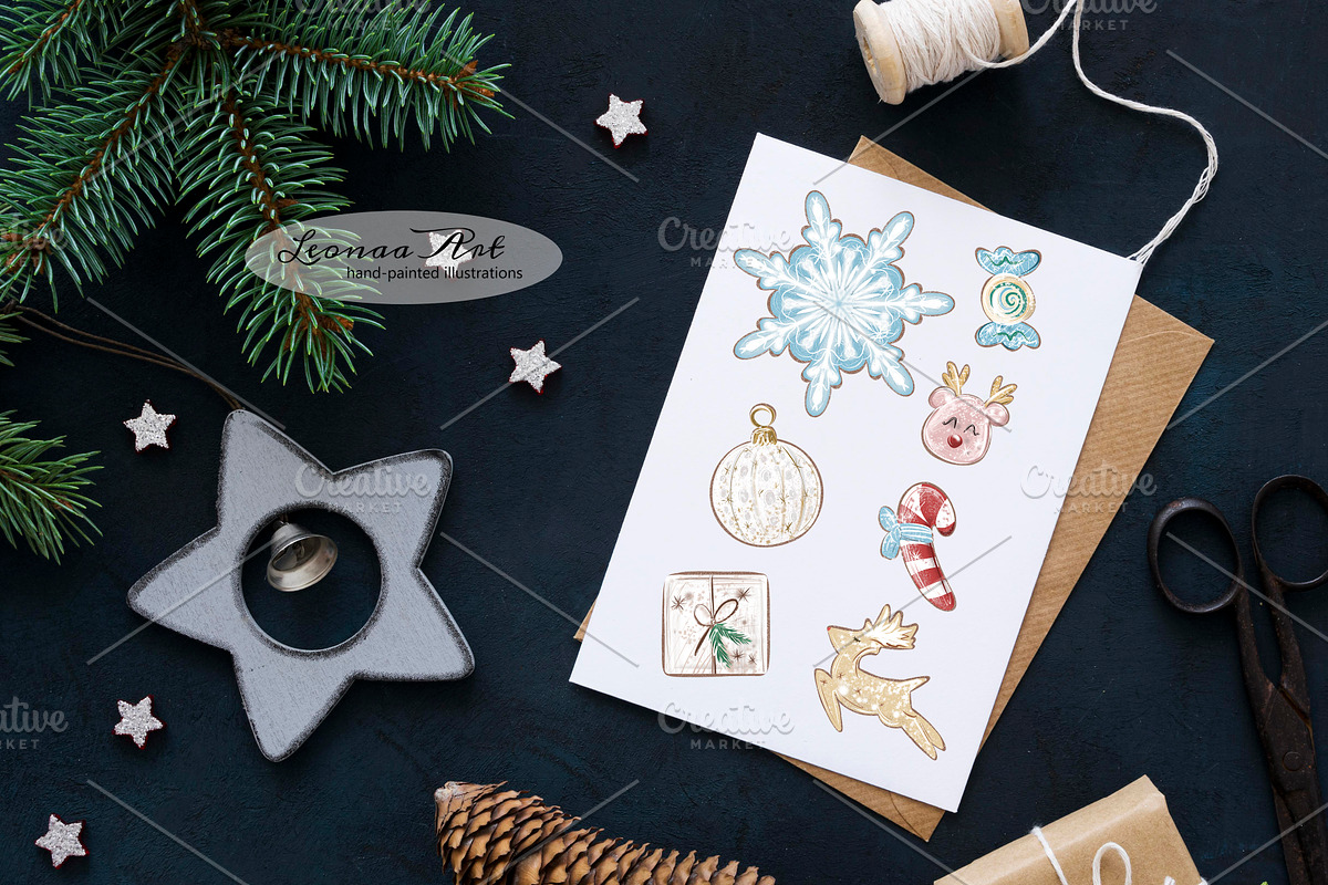 Merry Christmas Clipart Collection