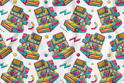90's Vibe Polaroid Seamless Pattern, a Pattern Graphic by MEDZ (Thumbnail 1 of 3)