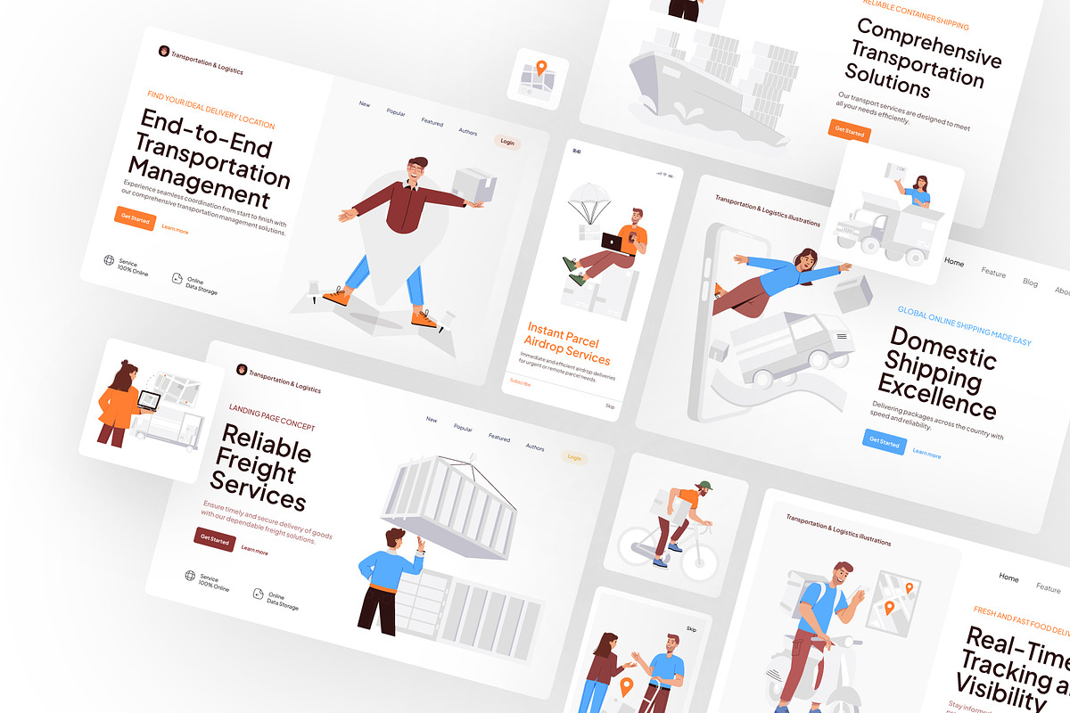 Logistics Flat Illustrations, a Duotone Icon by Vectors Market (Photo 6 of 8)