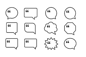 Unique and varied speech bubble, an Illustration by ZinetroN
