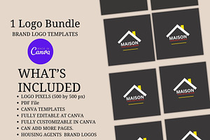 Housing Agent Brand Logo Template, a Branding & Logo Template by Mishek Munene