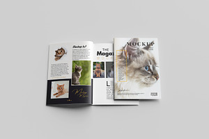 5 Realistic Magazine Mockup