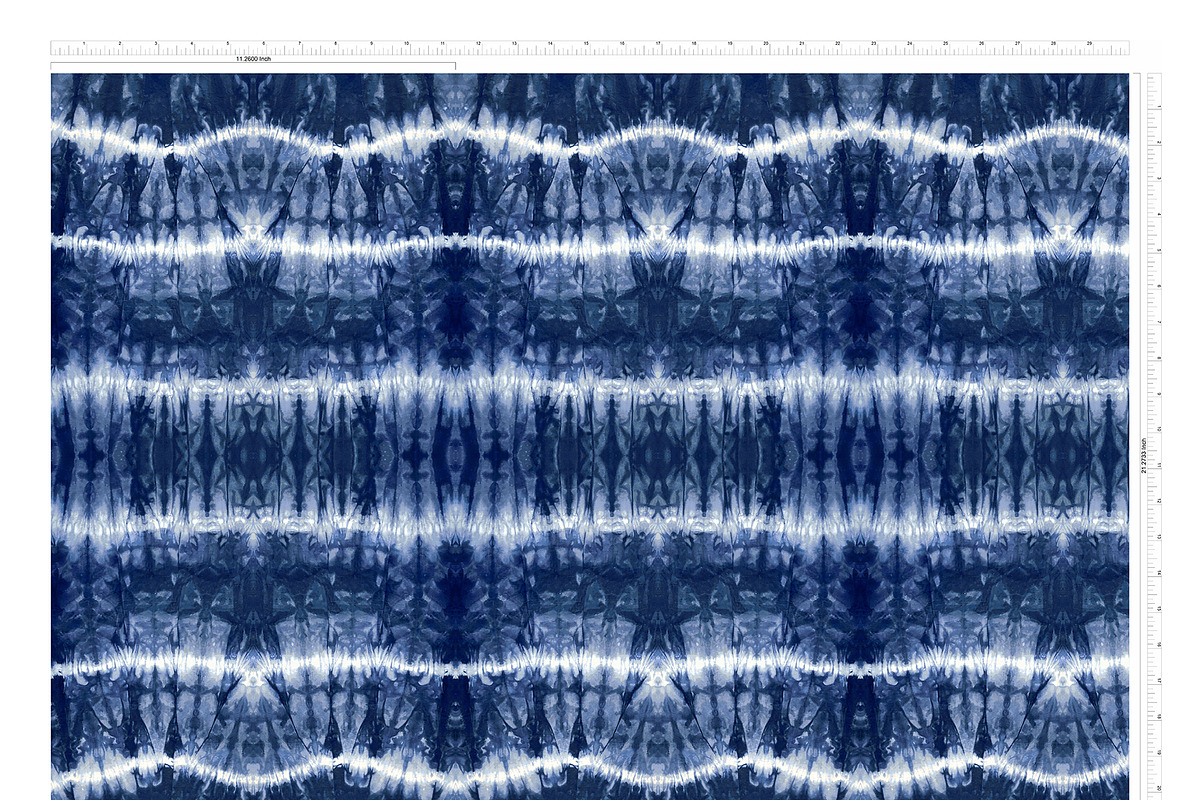 Striped Shibori Seamless Pattern, a Pattern Graphic by JESSIE BLOOM STUDIO (Photo 3 of 3)
