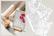 Coloring pages & Color Palettes, a Decorative Illustration by Deveze Art & Co (Thumbnail 4 of 6)