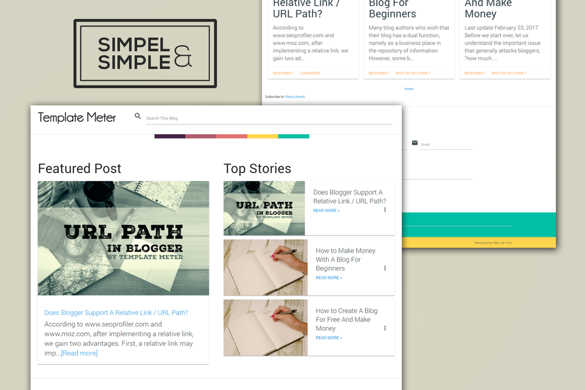 Sands - The Simple Blogger Template, a HTML Template by Students Market