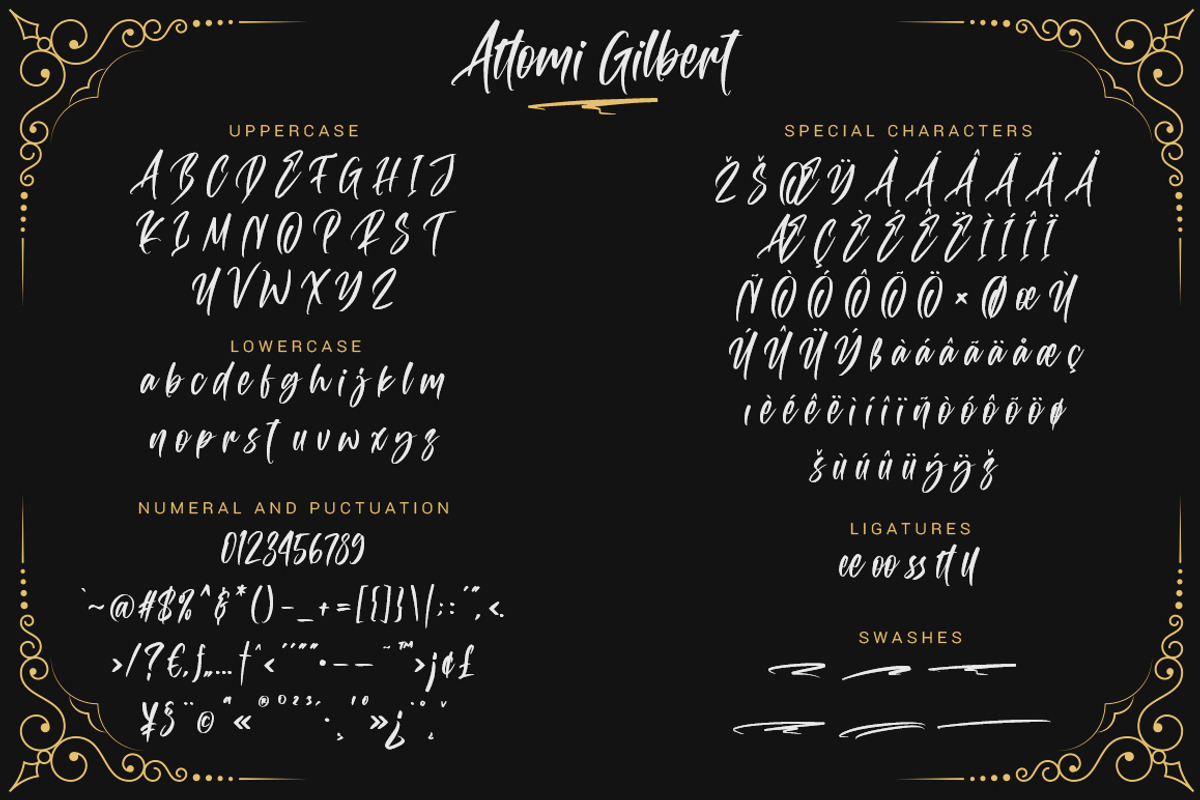 Attomi Gilbert, a Script Font by Motokiwo (Photo 9 of 9)