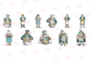 Santa Baking Clipart, a Graphic by Markicha Art (Thumbnail 6 of 6)