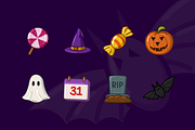 Hallloween Cartoon Icons, an Outline Icon by Amazing Custom Icons (Thumbnail 2 of 3)