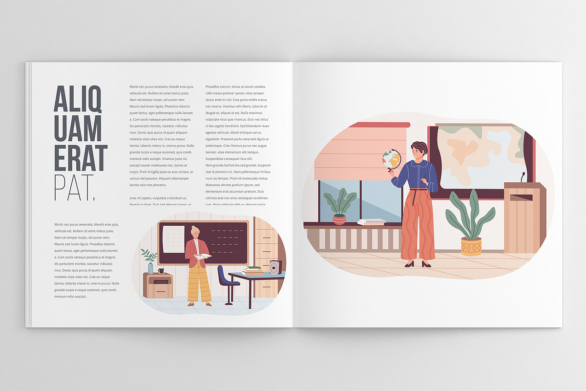 Teacher & Classroom Vector Set, an Education Illustration by IRSYART (Photo 2 of 10)