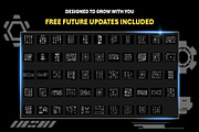 Sci-Fi Decal Overlays, an Object Graphic by Mikel Blazgad (Thumbnail 7 of 10)
