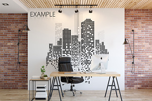 OFFICE Wall Mockup Bundle