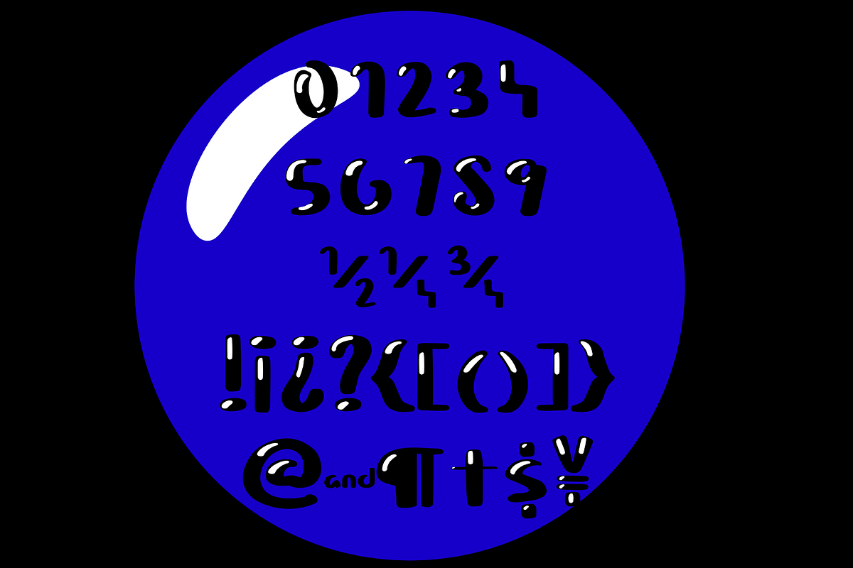 Aqua Bubble Typeface, a Blackletter Font by Rachel McBride Creative (Photo 5 of 8)