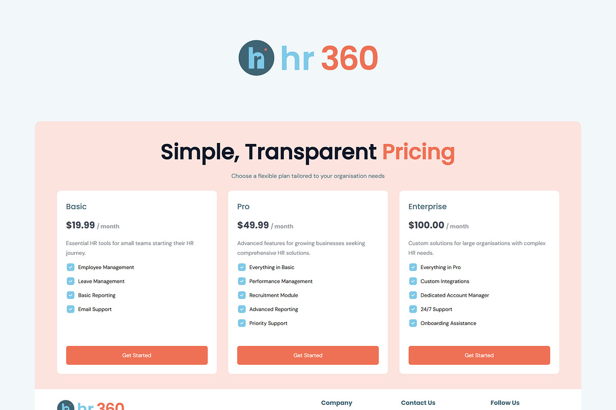 HR SaaS Landing Page Template, a HTML Template by okey-ikechukwu (Photo 6 of 6)