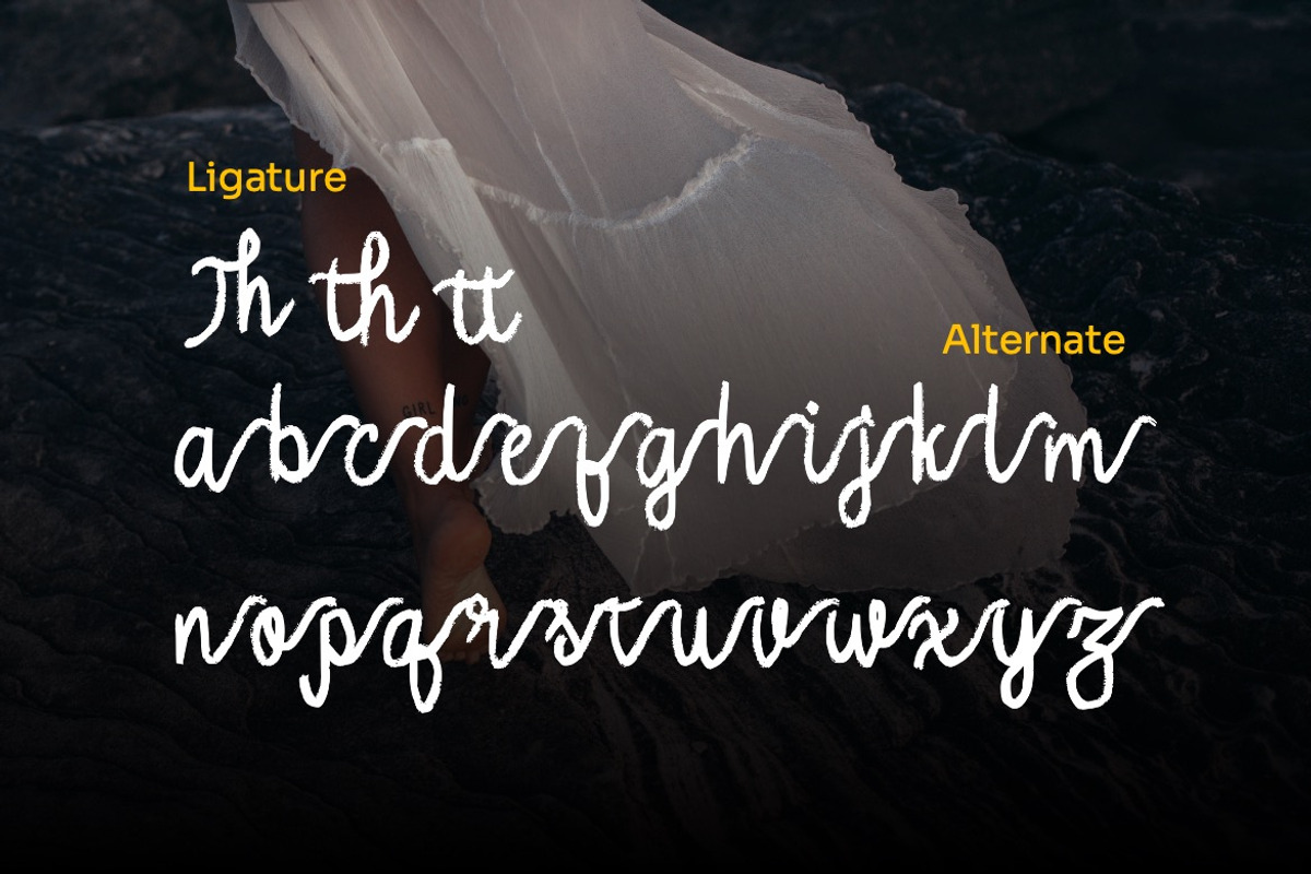 Oishu Taveny -Brush Handwritten Font, a Handwritten Font by Dhabee (Photo 2 of 12)