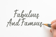 Anissa - Handwritten, a Script Font by Akifatype. (Thumbnail 4 of 6)