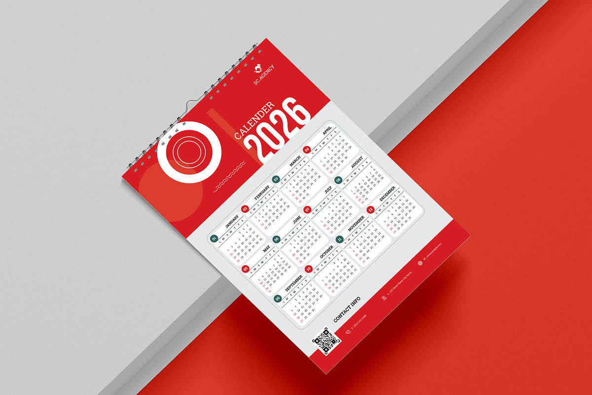 2026 Wall Calender - Yearly Calendar preview 4