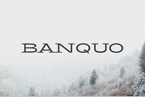 Banquo Serif Font Family