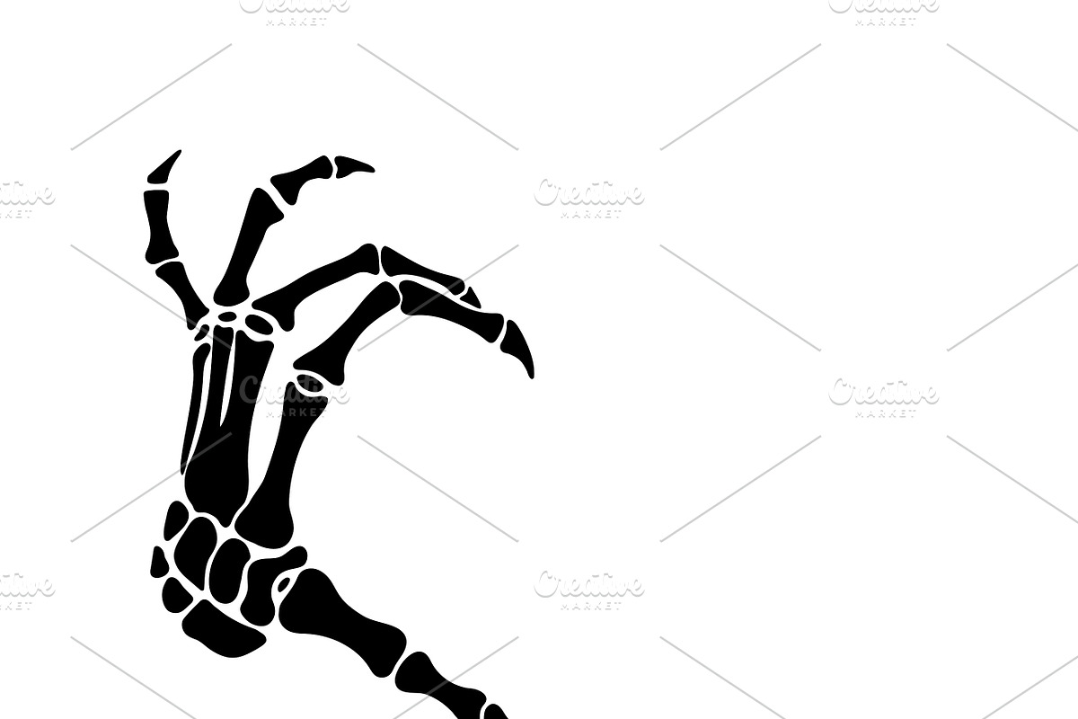 Skeleton Fingers Set, Cut Files, a Person Illustration by Watercolor_Vector Graphic (Photo 8 of 16)