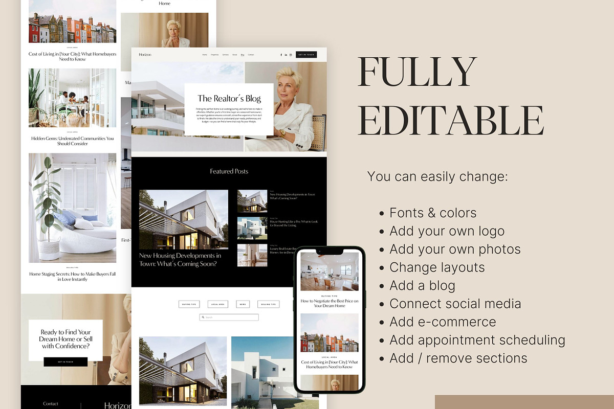 Real Estate Squarespace Template, a Squarespace Template by MartaLebre (Photo 4 of 10)