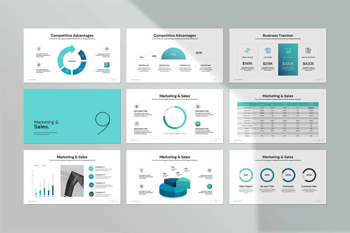 Business Plan PowerPoint Template, a Presentation Template by creathrivestudio (Photo 16 of 30)