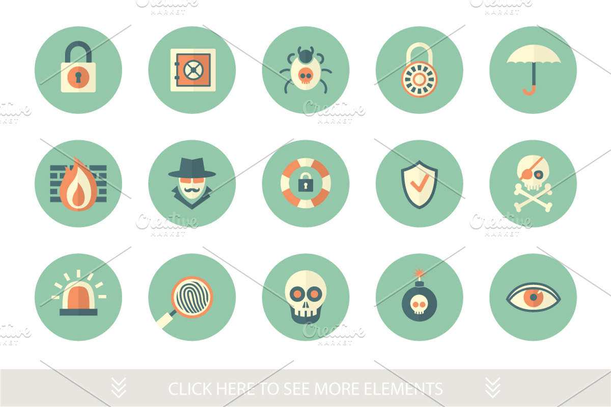 Flat Security Set, an Icon by Alex Serada (Photo 2 of 5)