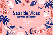 Seasive Vibes / Summer Graphics Pack, a Pattern Graphic by MaryArt (Thumbnail 1 of 9)