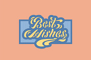 Best Wishes lettering, an Object Graphic by Guillaume Laserson (Thumbnail 3 of 5)