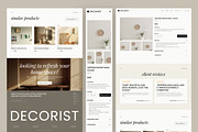 Home Decor Website UI Figma Template, an UI Kit Template by peterdraw (Thumbnail 5 of 7)