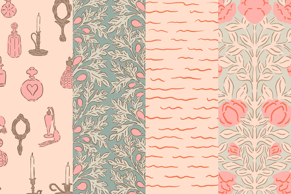 Renaissance Romance Patterns & Fonts, a Pattern Graphic by Liz Kohler Brown (Photo 10 of 11)