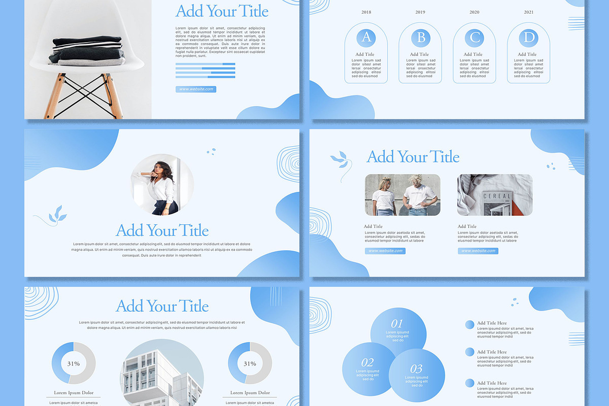 Baby Blue Powerpoint Template, a Presentation Template by SKY CREATION (Photo 3 of 6)