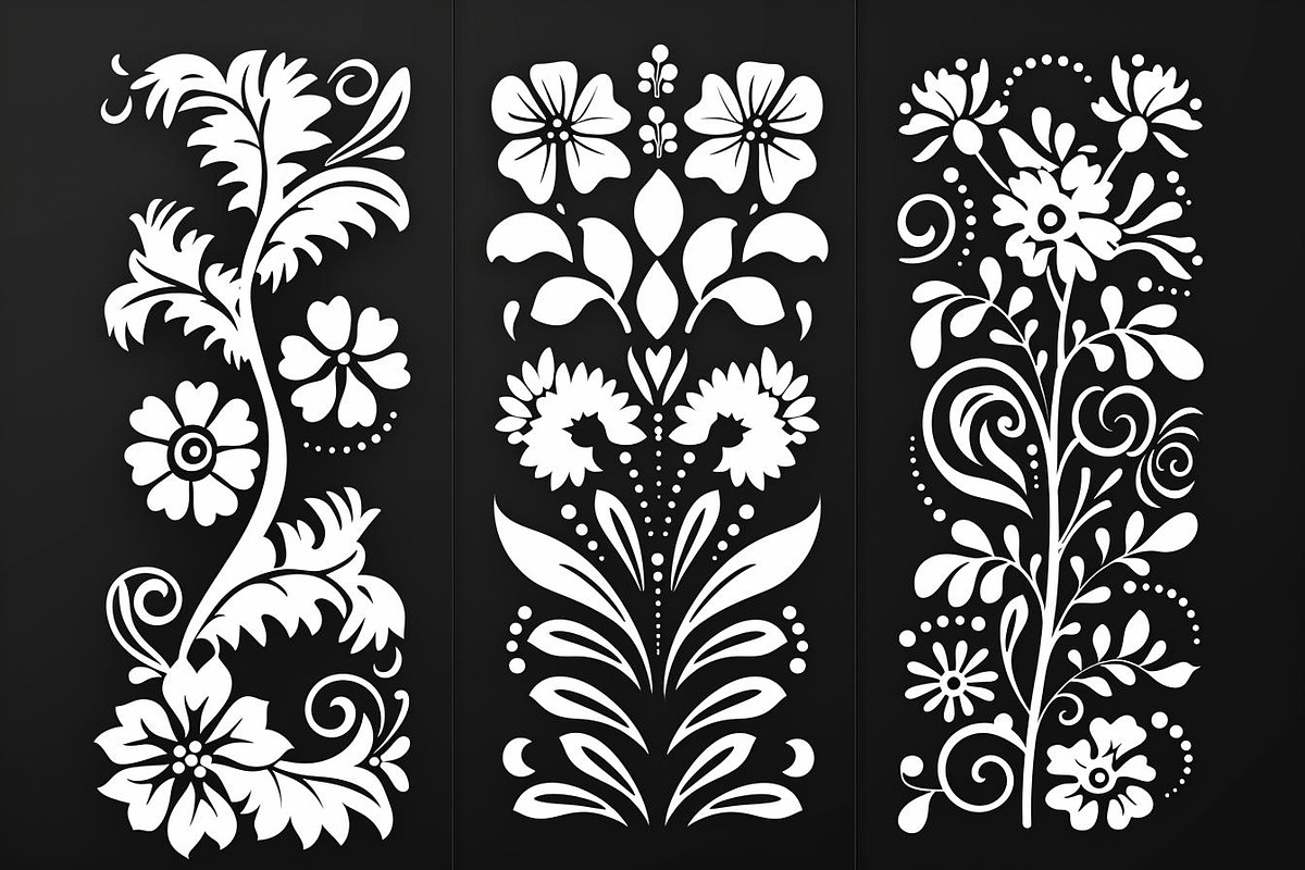 Ornate Floral Laser Cut Pattern Bun, an Object Graphic by balal (Photo 3 of 11)