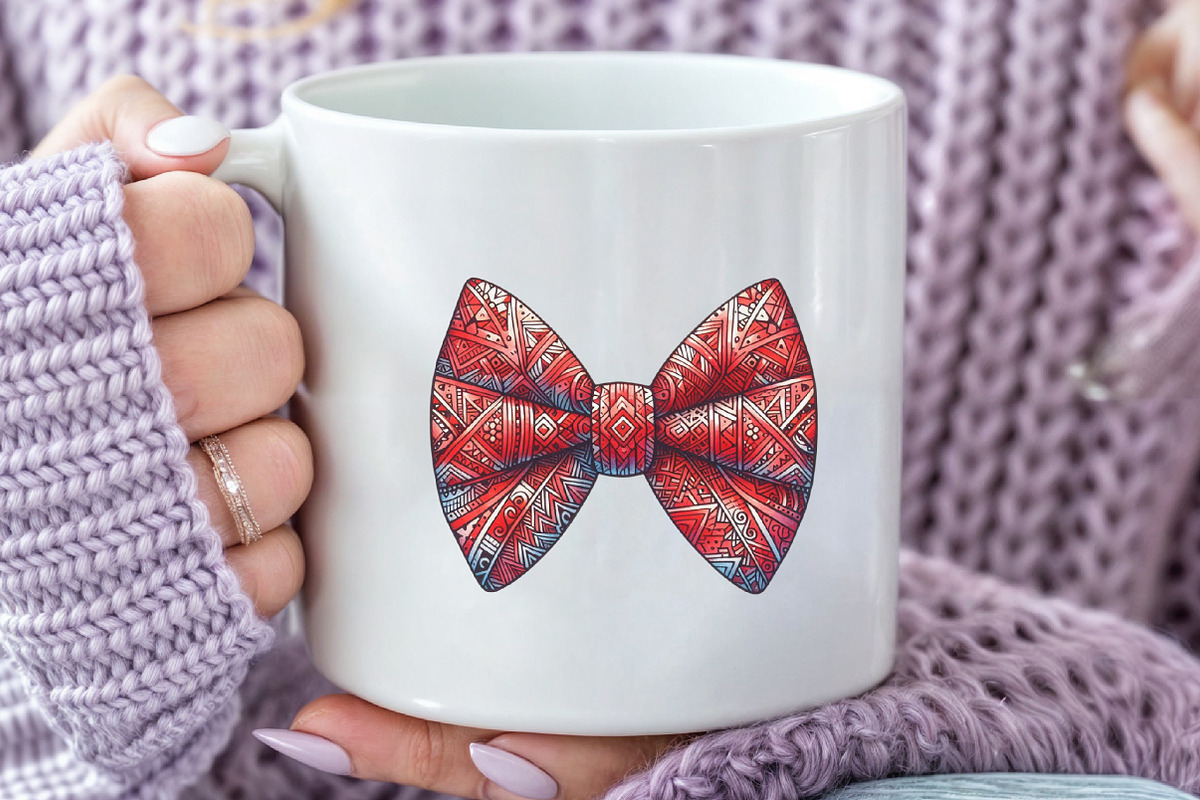 Watercolr Tie Bow Design Bundle, a Seasonal Illustration by Rose Art (Photo 7 of 7)
