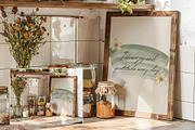 Rustic A4 Frame Mockup FR-KI-01, a Household Mockup by Callistemon Creative (Thumbnail 7 of 8)