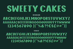 Sweety Cakes Font Family